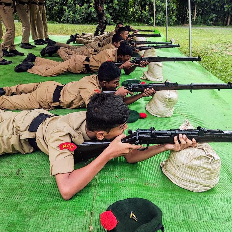 Rifle Shooting at Lady Vailankanni School Bangalore
