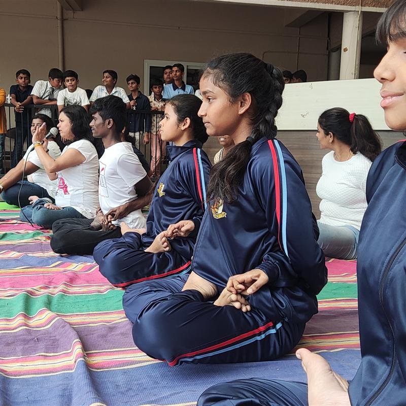 Yoga at Lady Vailankanni School Bangalore