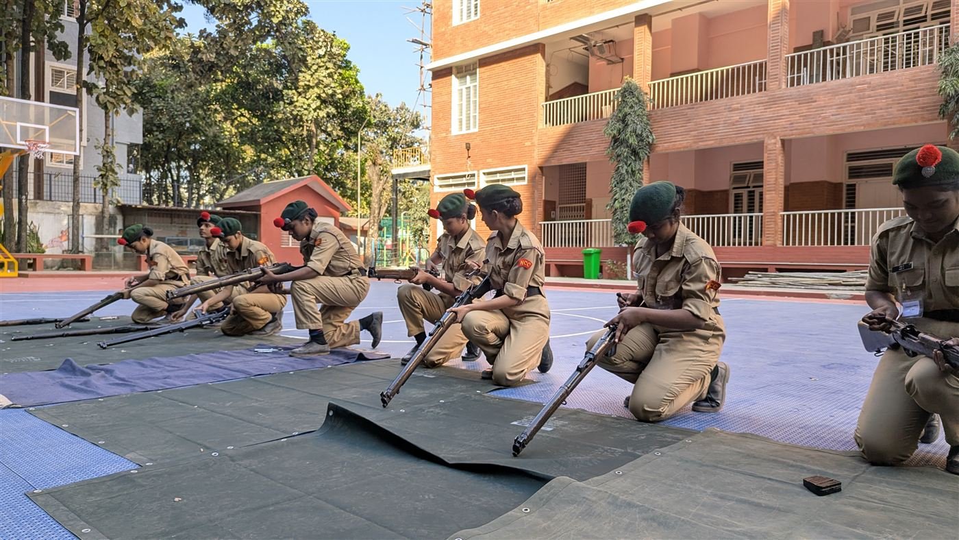NCC drill & discipline — Lady Vailankanni Bangalore