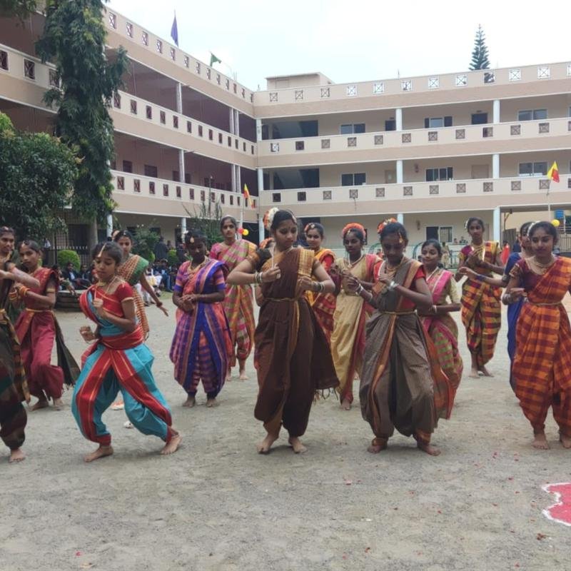 Cultural dance performance at Lady Vailankanni Bangalore